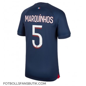 Paris Saint-Germain Marquinhos #5 Replika Hemmatröja 2023-24 Kortärmad